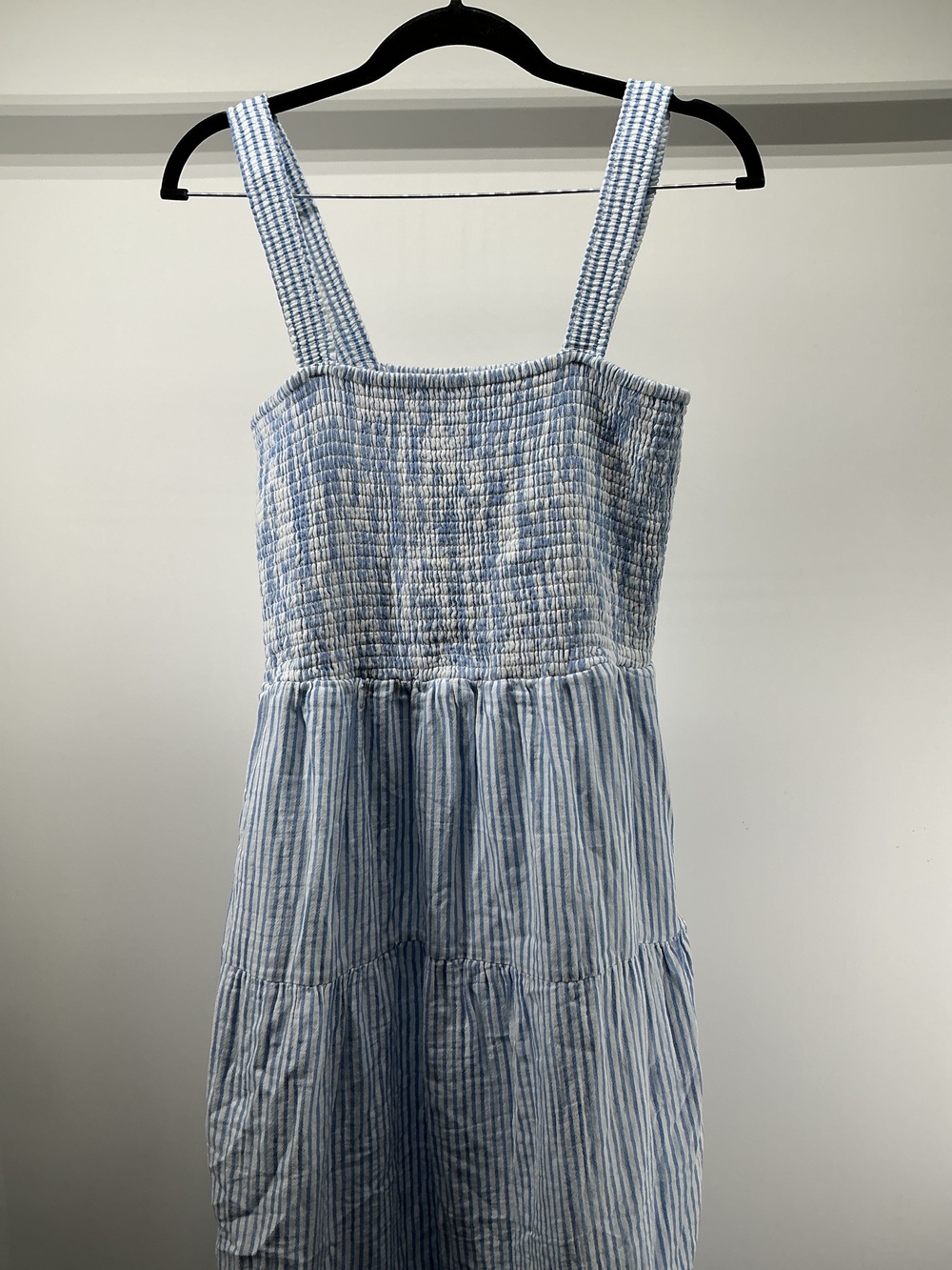 100% Organic Cotton Gauze Smocked Sleeveless Maxi Dress